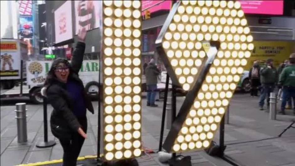 El nuevo año ya llega a Times Square en Nueva York