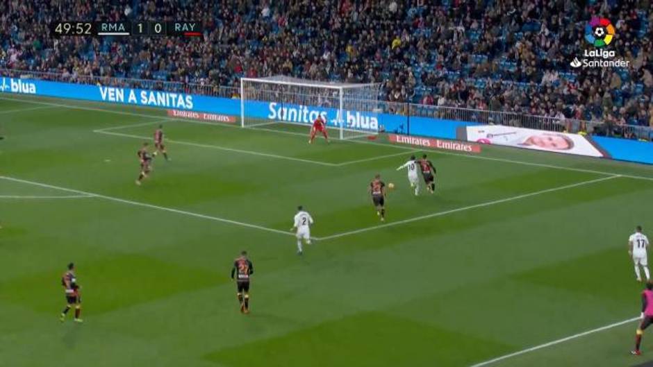 Gran jugada de Modric que Asensio no supo rematar en el Real Madrid 1-0 Rayo Vallecano