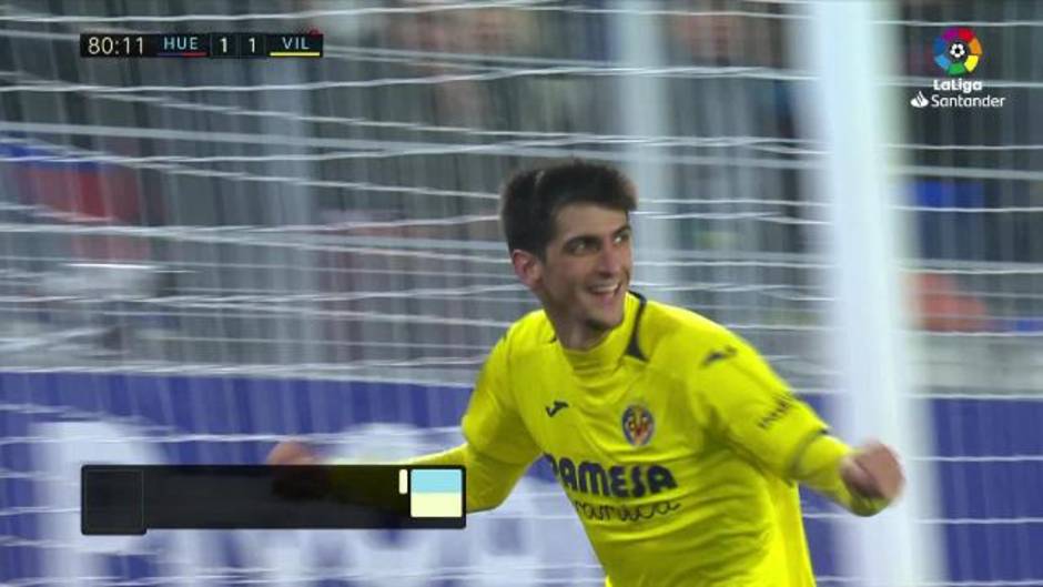 LaLiga Santander (J. 16): Gol de Gerard (1-2) en el Huesca 2-2 Villarreal