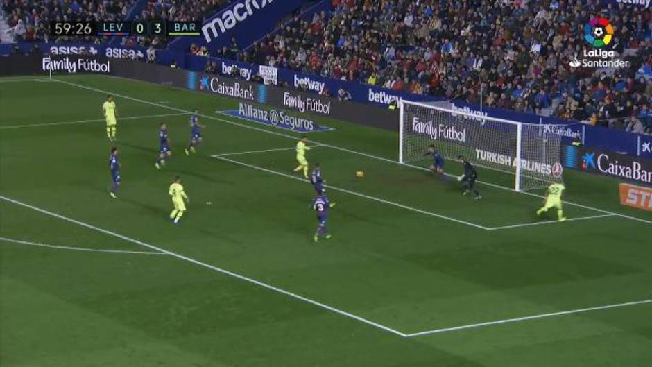 Gol de Messi (0-4) en el Levante 0-5 Barcelona