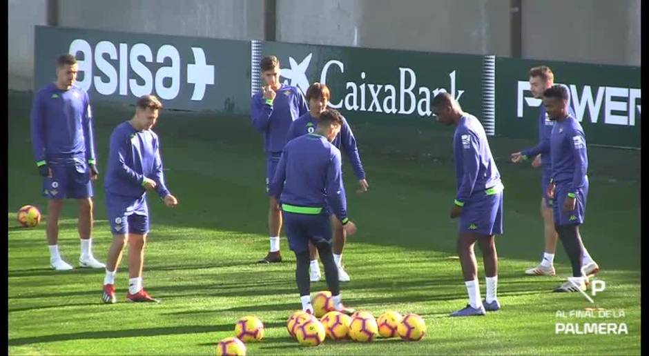 El Betis ultima la preparación del partido contra el Eibar sin Junior ni Guardado