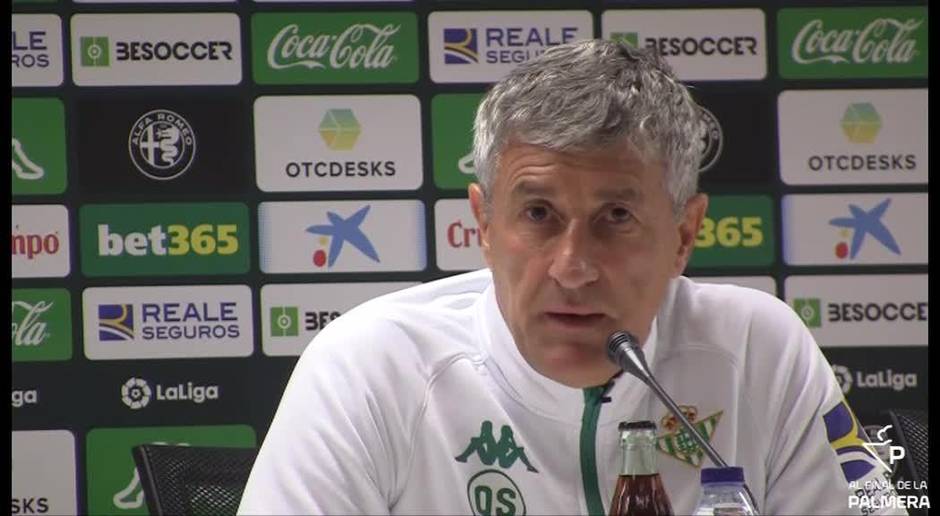 Setién: "Contamos con Tello para cubrir la posición de Junior"