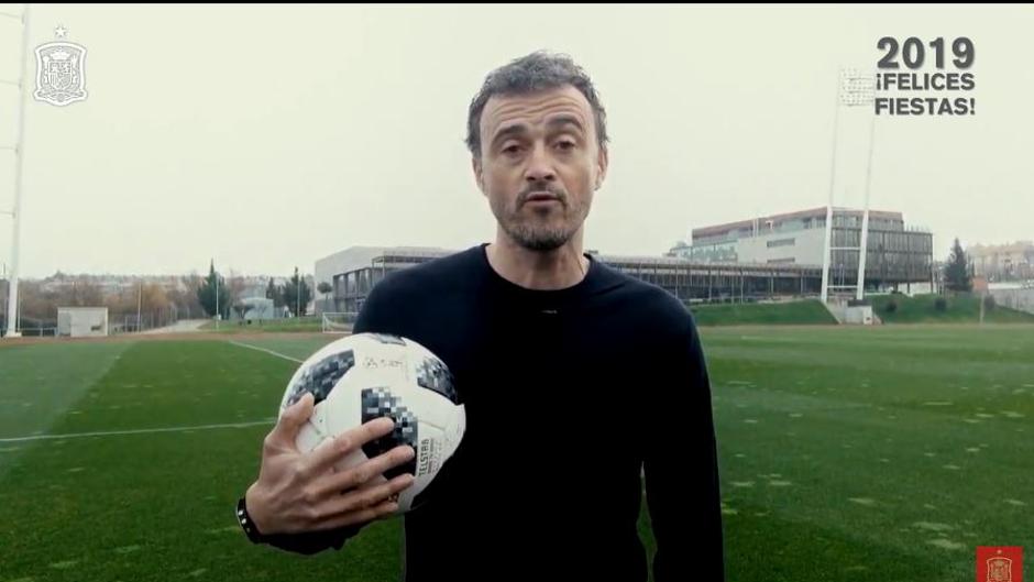 La simpática felicitación navideña de Luis Enrique