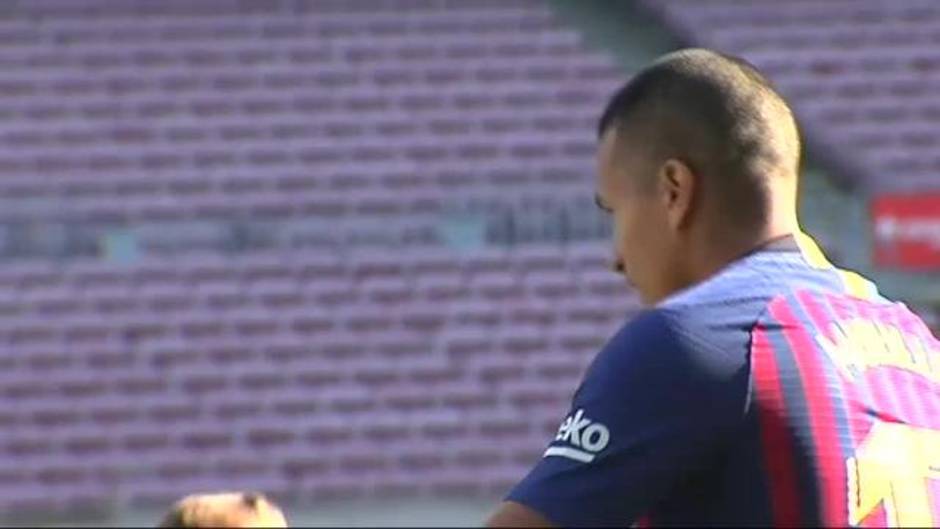 Jeison Murillo, presentado en el Camp Nou como nuevo jugador del FC Barcelona