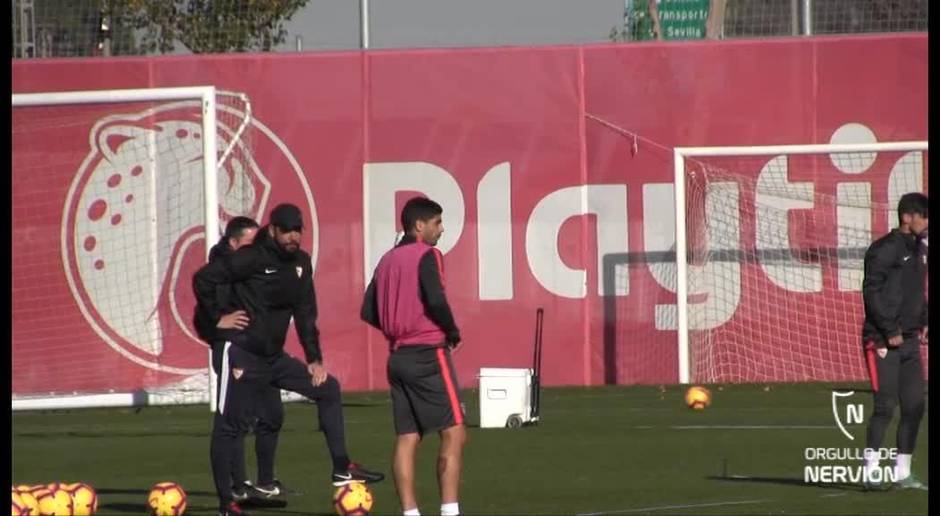 Banega, centrado solo en el Sevilla