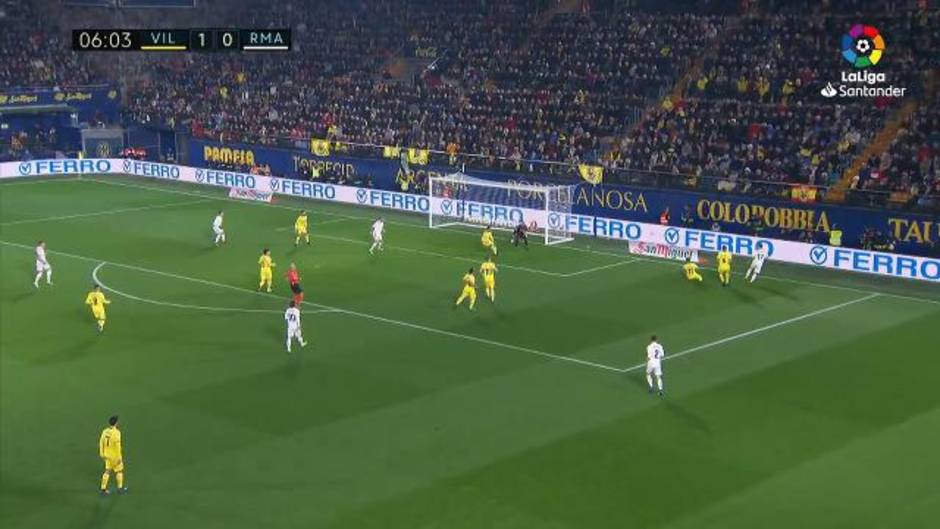 Gol de Benzema (1-1) en el Villarreal 2-2 Real Madrid