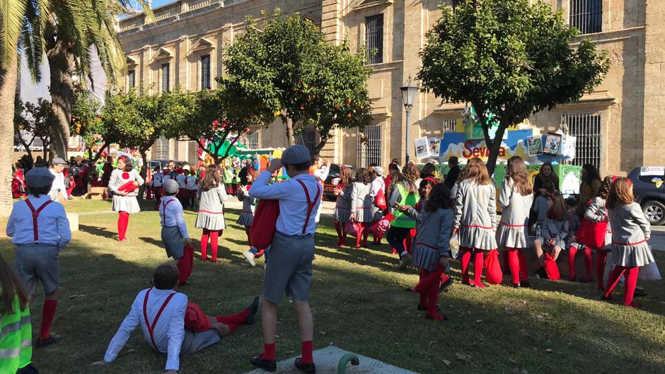 Últimos preparativos prara la Cabalgata de Reyes Magos de Sevilla 2019