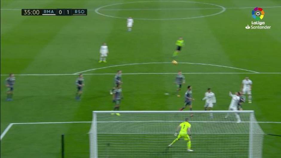 Sergio Ramos reclamó penalti de Illarramendi en el Real Madrid 0-2 Real Sociedad