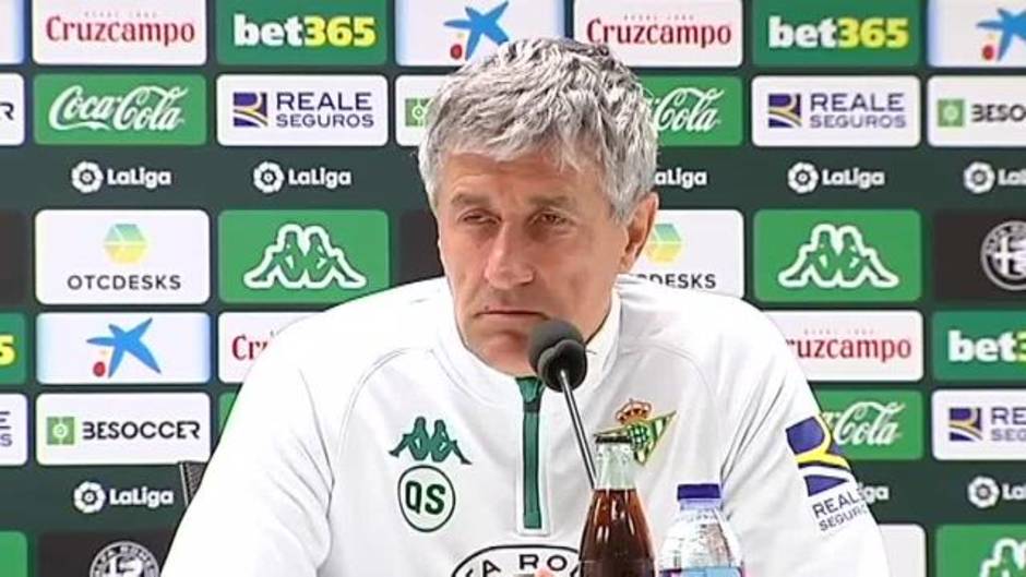 Quique Setién: "Me preocupo más de los que tengo que de los que puedan venir"