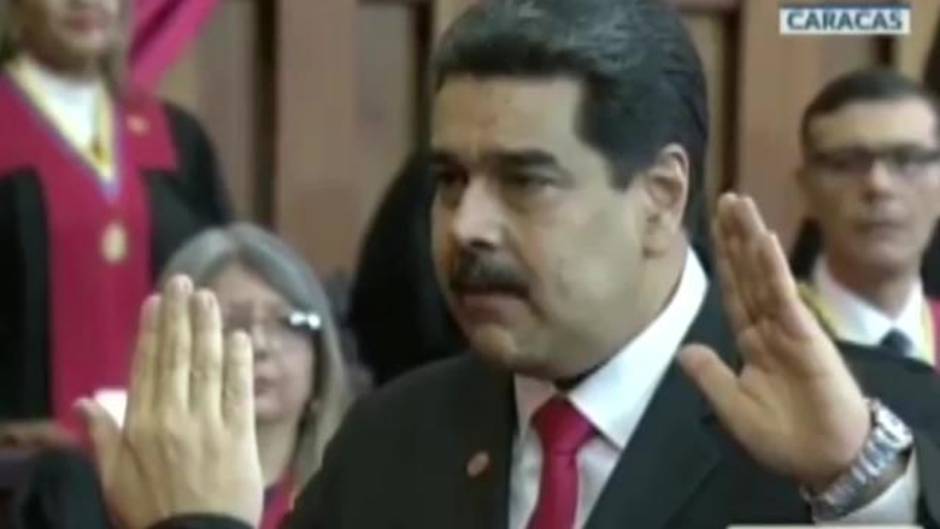 Maduro jura su mandato como presidente de Venezuela