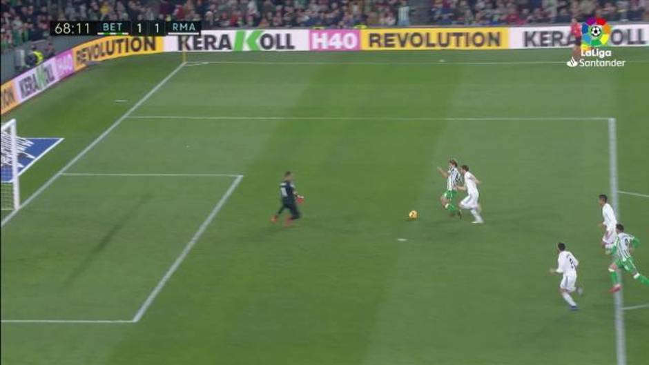 La Liga (J19): Gol de Canales (1-1) en el Betis 1-2 Real Madrid