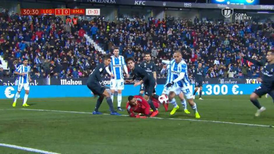 Gol de Braithwaite (1-0) en el Leganés 1-0 Real Madrid