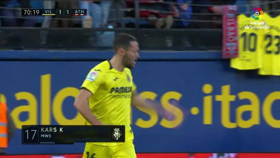 Gol de Ekambi (1-1) en el Villarreal 1 - Athletic 1