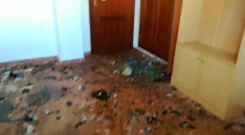 Un perro muerto y dos desnutridos en la casa que abandonó el okupa violento