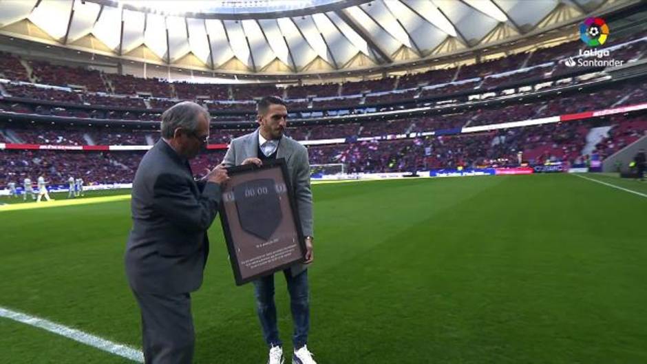 Homenaje a Koke en el Atlético 2-0 Getafe