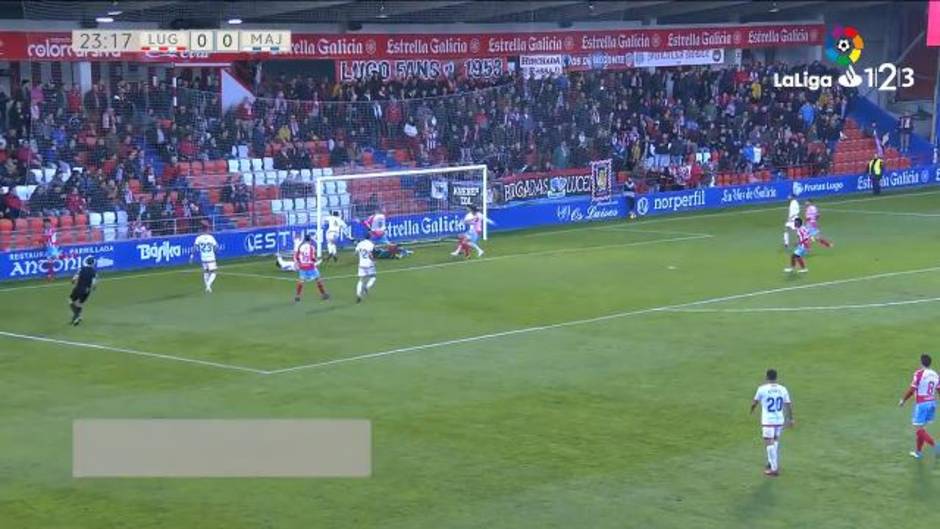 Gol de Martínez (1-0) en el Lugo 3-2 Rayo Majadahonda