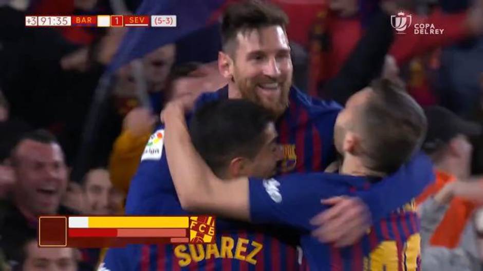 Gol de Messi (6-1) en el Barcelona 6-1 Sevilla