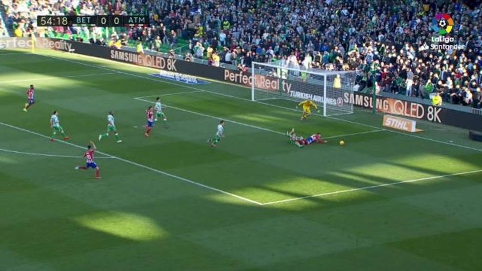 LaLiga Santander (J22): Las acciones de Morata en su debut en el Betis 1-0 Atlético
