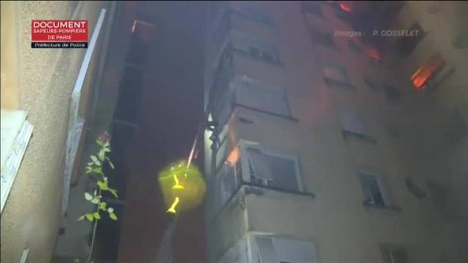 Al menos siete muertos en el incendio de un edificio de viviendas en Paris