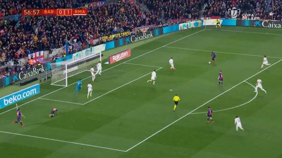 Gol de Malcom (1-1) en el Barcelona 1-1 Real Madrid