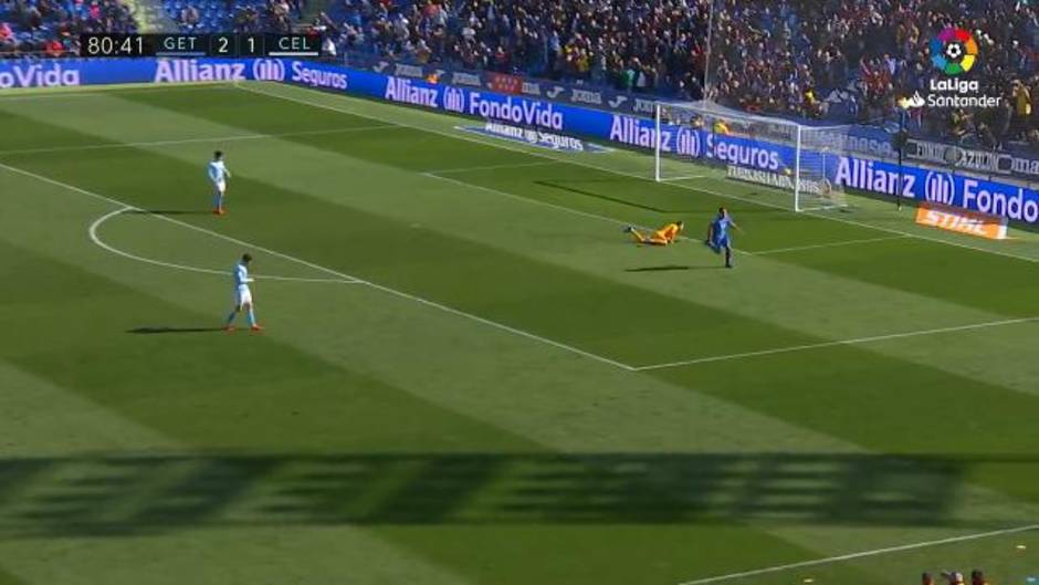 Gol de Mata (3-1) en el Getafe 3-1 Celta