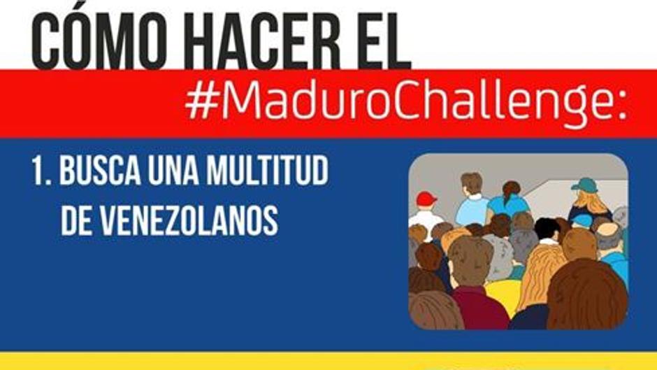 El inesperado «Maduro Challenge» durante el discurso de Juan Guaidó en Chacao