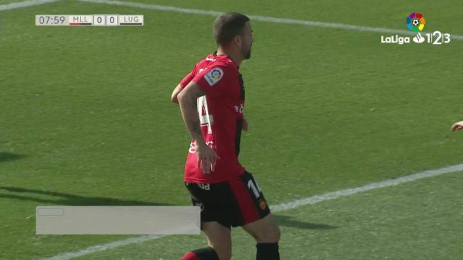 Gol de Dani Rodríguez (1-0) en el Mallorca 3-0 Lugo