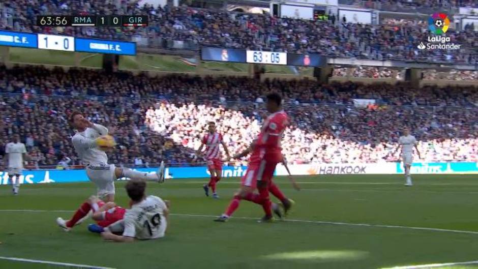 El penalti de Sergio Ramos que inició la remontada del Girona