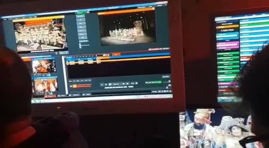 La realización de la retransmision del Falla desde dentro