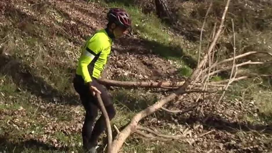 Trampas para ciclistas en los montes de Segovia