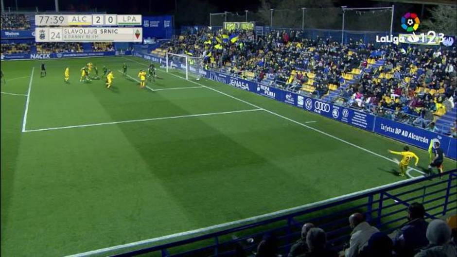 Gol de Francisco Sandaza (1-0) en el Alcorcón 2-0 Las Palmas