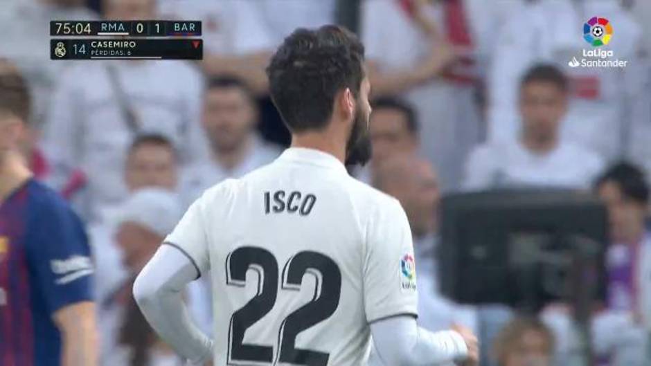 Recibimiento a Isco en el Real Madrid 0-1 Barcelona