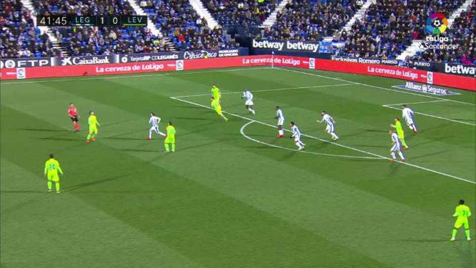 LaLiga Santander (J26): Resumen y gol en el CD Leganés 1-0 Levante UD