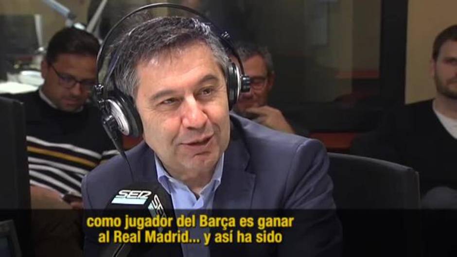 Bartomeu: "Le dijimos a Frenkie De Jong que como jugador del Barça uno de los objetivos que tiene es ganar al Madrid y así ha sido"