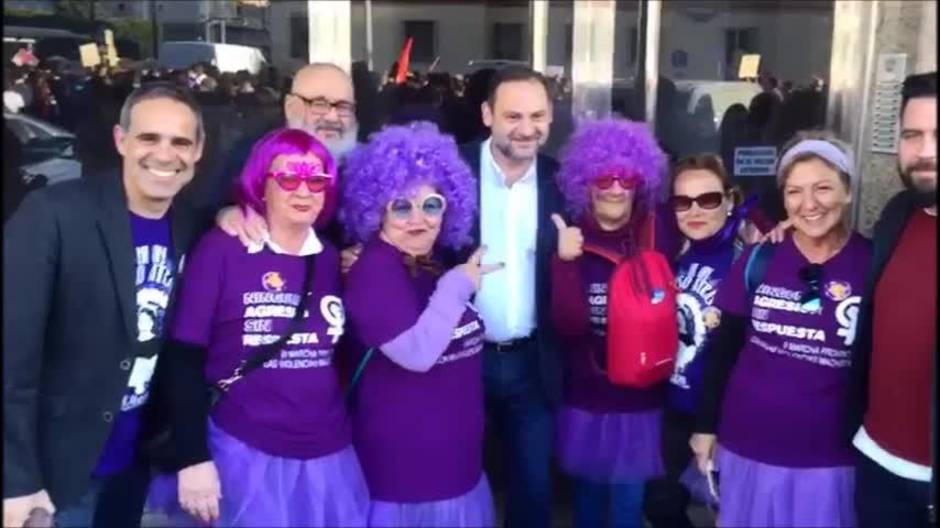 Manifestacion feminista por las calles de Cádiz