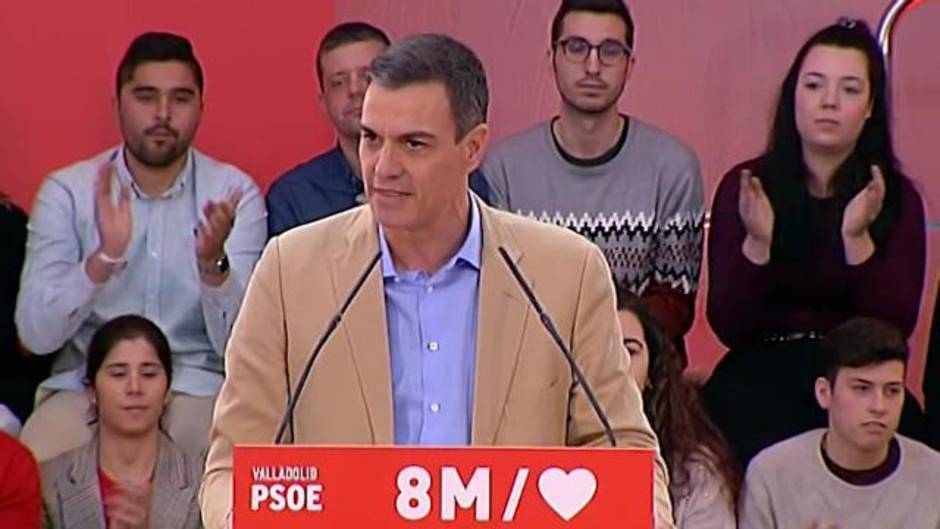 Sánchez afirma que el 8M es el hoy y el mañana de España