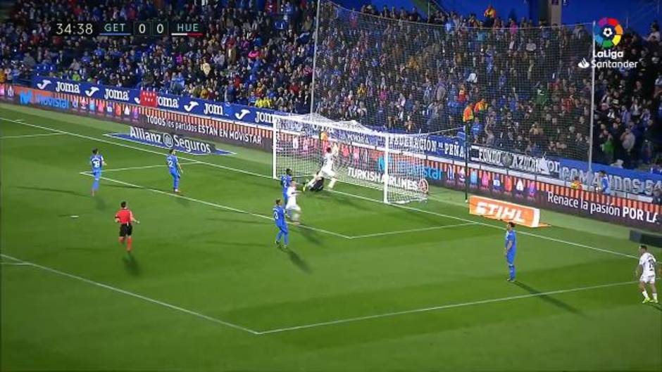 Gol de Enric Gallego (0-1) en el Getafe 2-1 Huesca