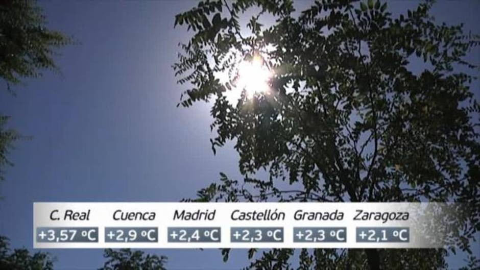 La temperatura media sube el doble en España que en el resto del mundo