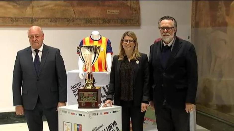 Artadi presenta el encuentro de fútbol amistoso entre Cataluña y Venezuela el próximo 25 de marzo en Gerona