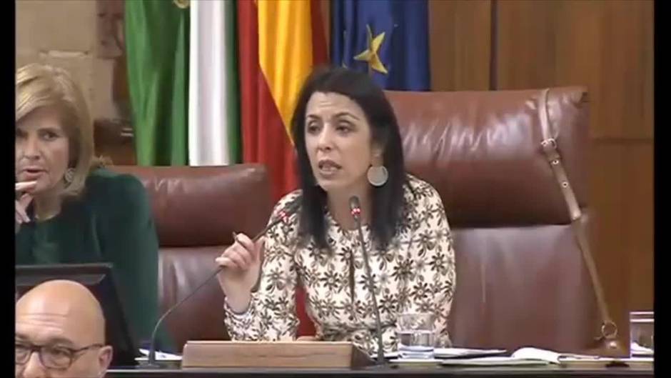 La presidenta del Parlamento de Andalucía, Marta Bosquet, a los diputados: «Me da vergüenza»