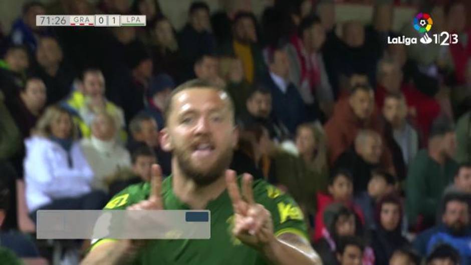 Gol de Timor (0-1) en el Granada 1-1 Las Palmas