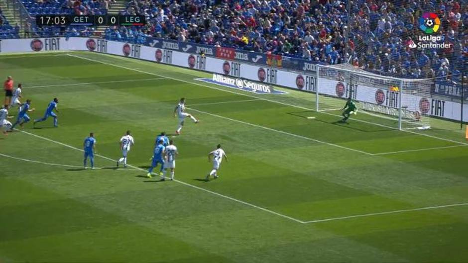 Penalti parado por David Soria en el Getafe 0-2 Leganés