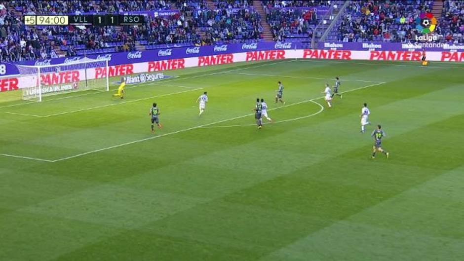 LaLiga (J29): Contra fallida de la Real en el partido Real Valladolid 1 - 1 Real Sociedad