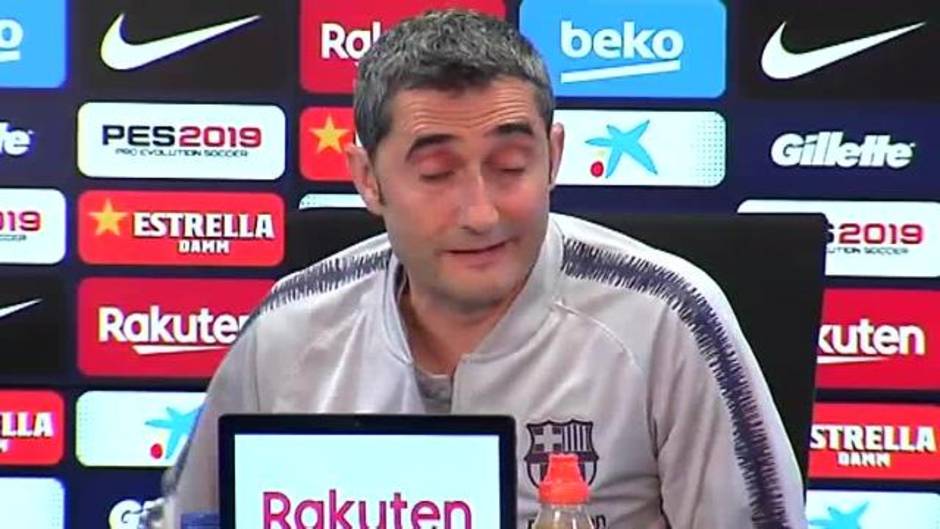 Ernesto Valverde: "Nunca hay un escenario idóneo para dosificar a Messi"