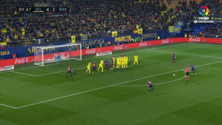 Gol de Messi (4-3) en el Villarreal 4-4 Barcelona