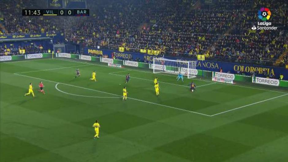 Gol de Coutinho (0-1) en el Villarreal 4-4 Barcelona