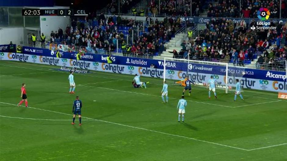 Gol de Enric Gallego (1-2) en el Huesca 3-3 Celta