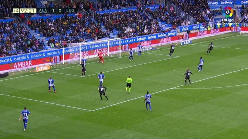 Gol de Jonathan Silva (1-1) en el Alavés 1 - Leganés 1