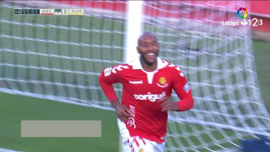 Gol de José Kanté (2-0) en el Nàstic 2-0 Numancia