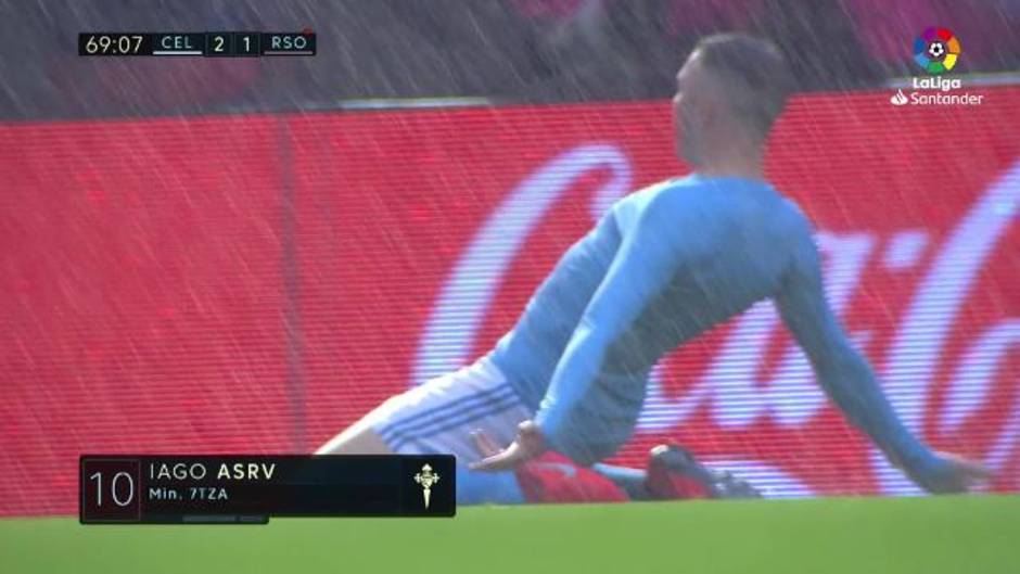 LaLiga (J31): Gol de Iago Aspas (2-1) en el Celta 3-1 Real Sociedad